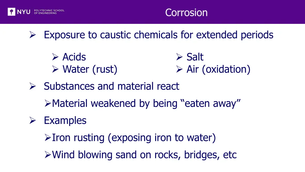 corrosion
