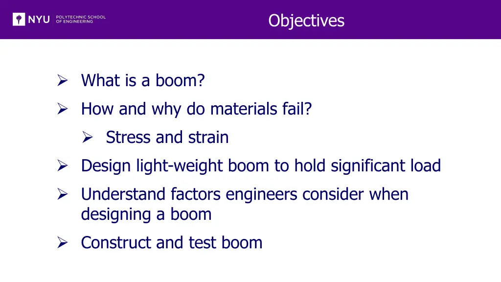objectives