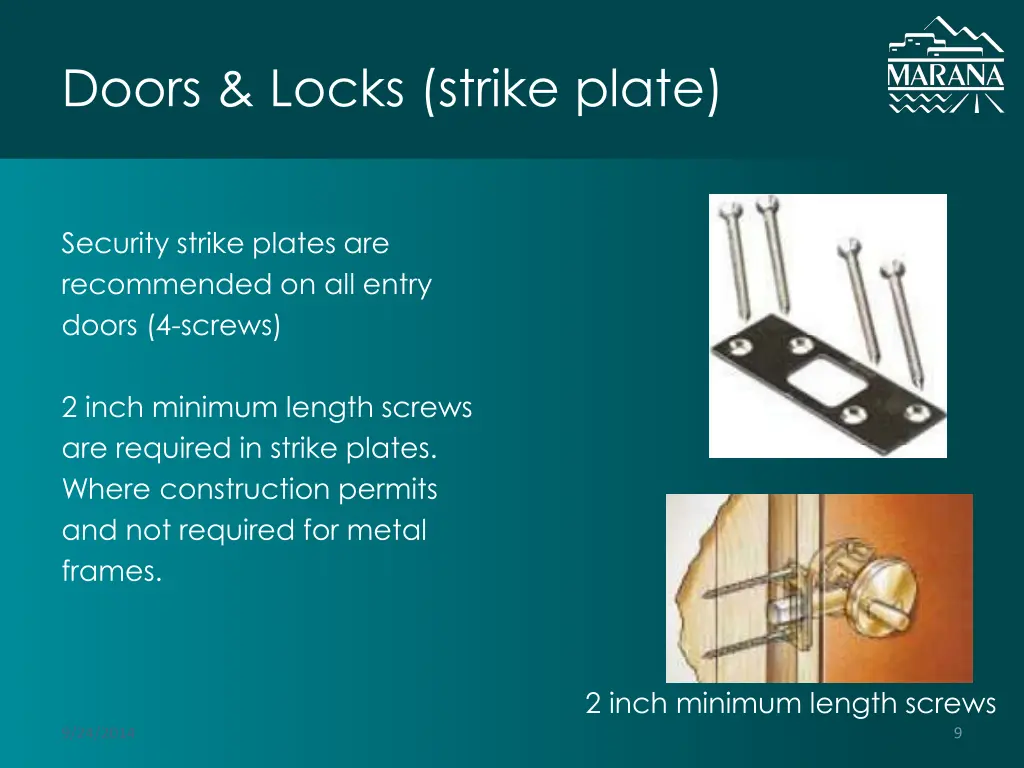 doors locks strike plate