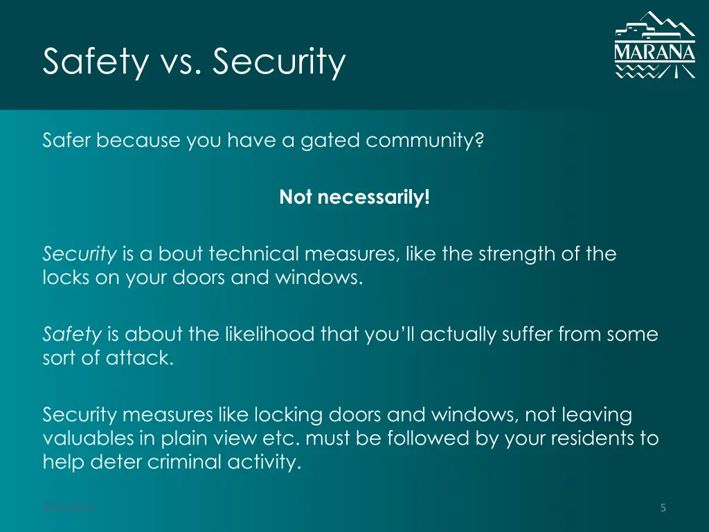 safety vs security