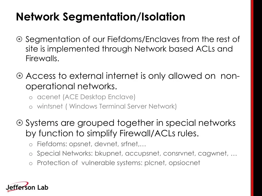 network segmentation isolation