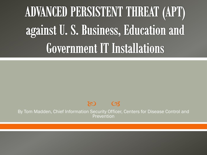 advanced persistent threat apt against