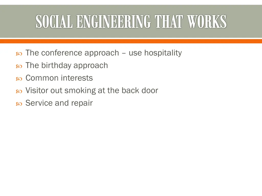 social engineering that works