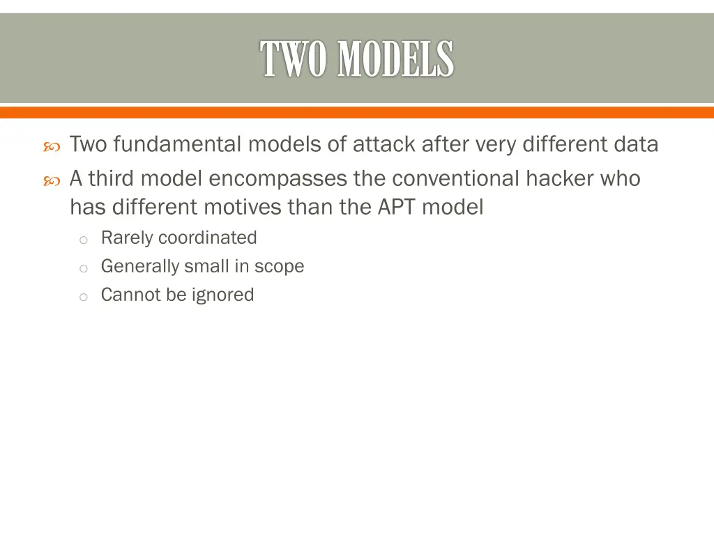 two models