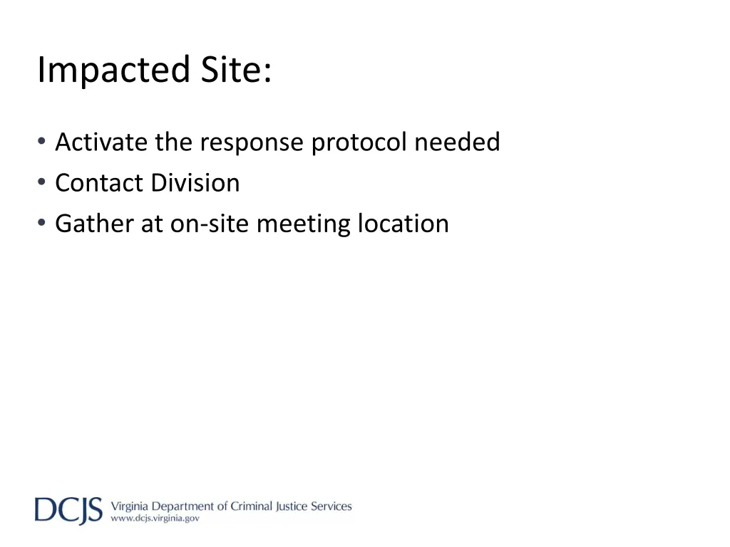 impacted site