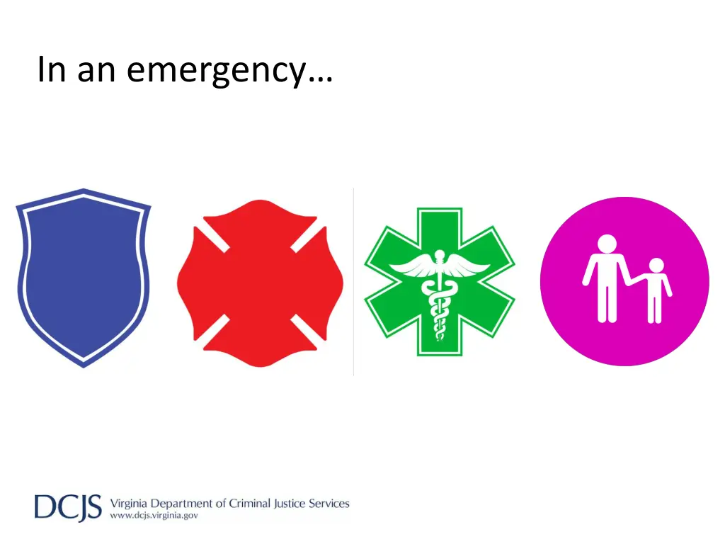 in an emergency