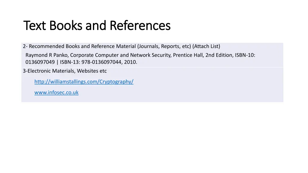 text books and references text books 1