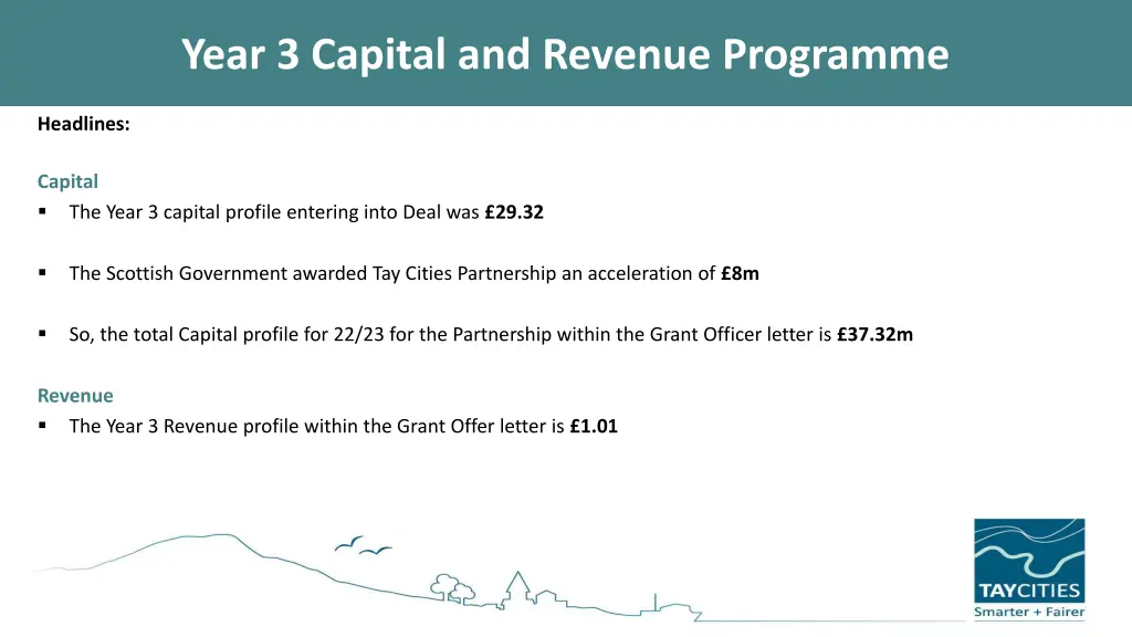 year 3 capital and revenue programme