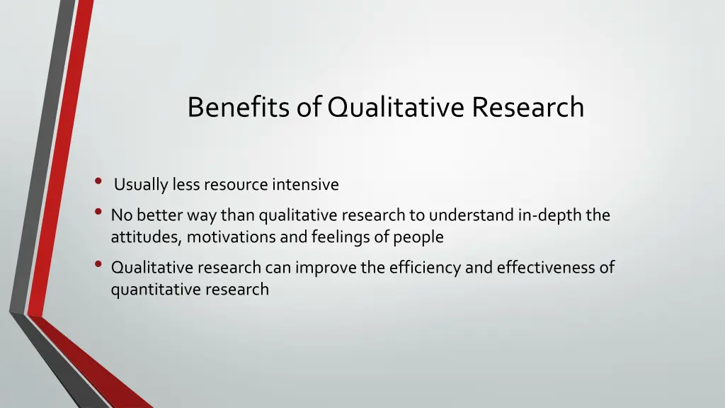 benefits of qualitative research