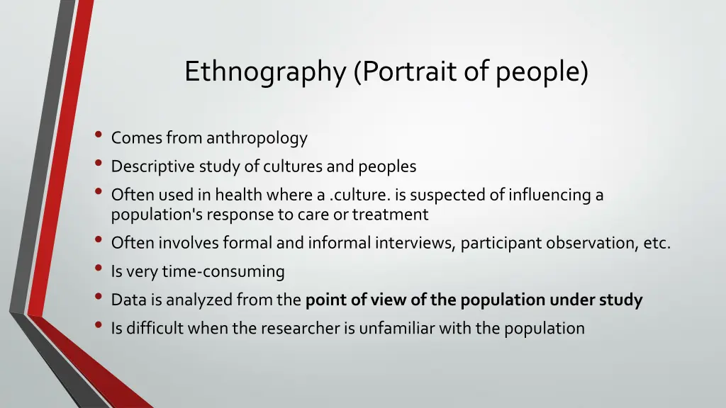 ethnography portrait of people
