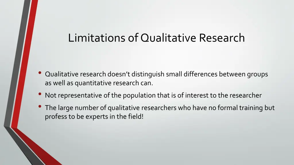 limitations of qualitative research