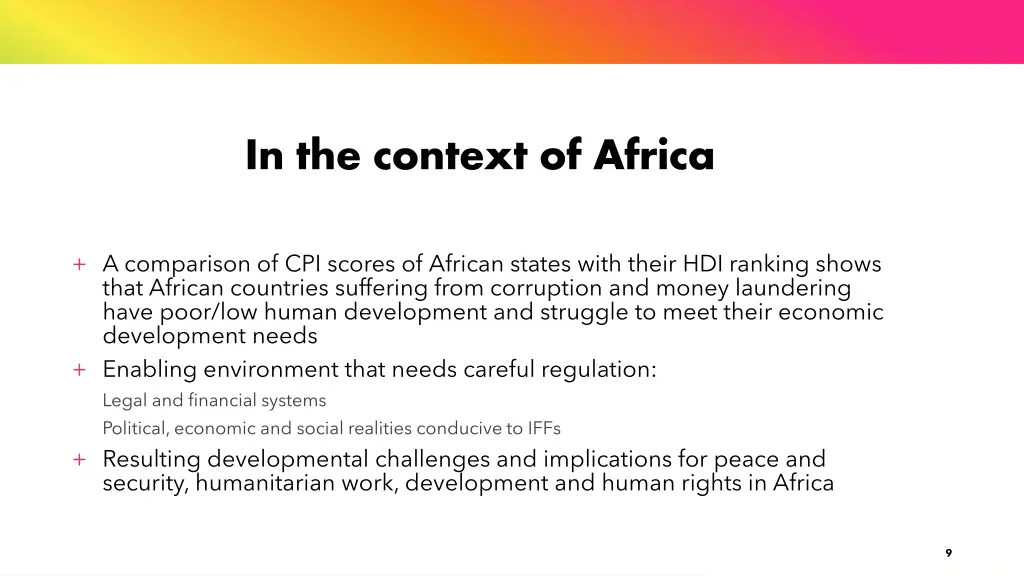 in the context of africa