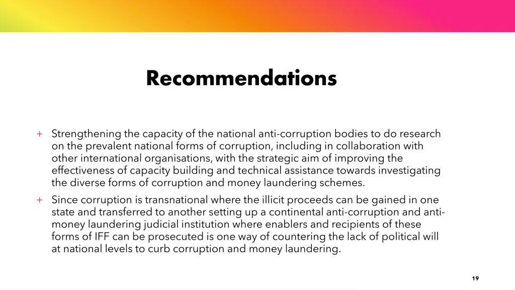 recommendations 2