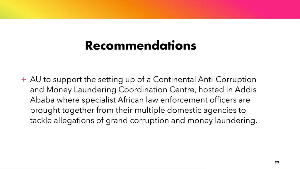 recommendations 6