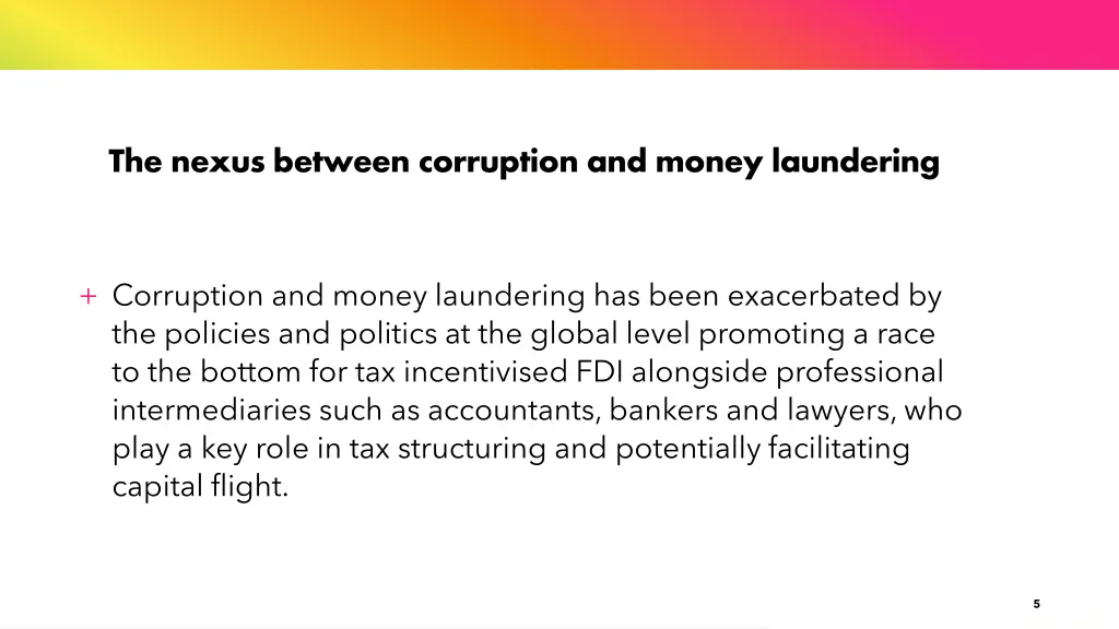 the nexus between corruption and money laundering