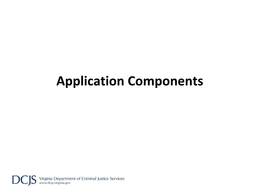 application components