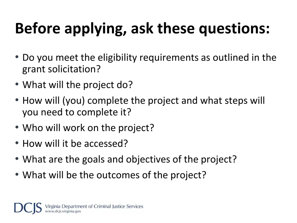 before applying ask these questions