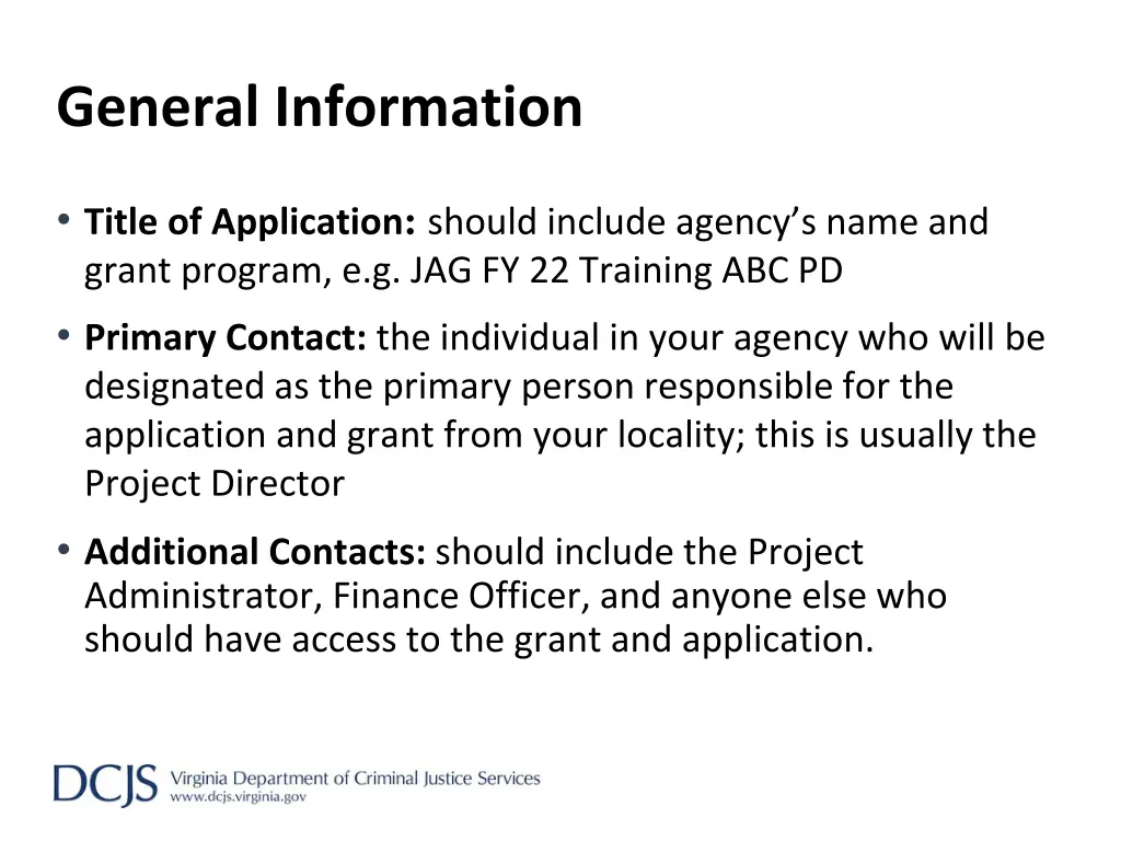 general information