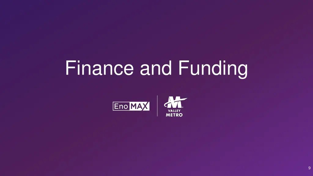 finance and funding