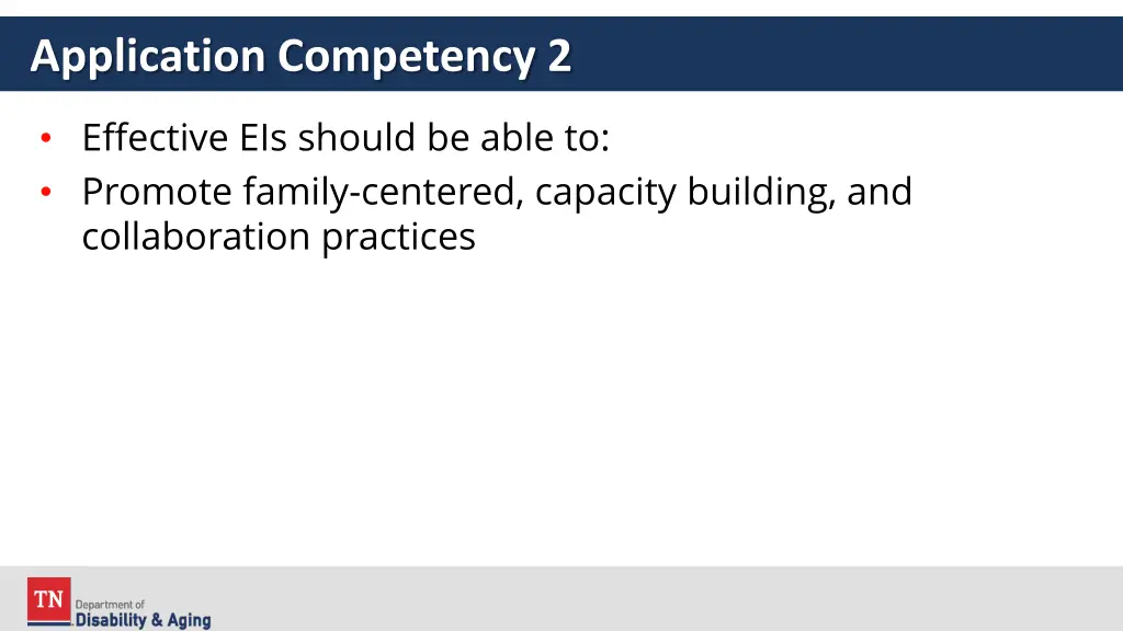 application competency 2