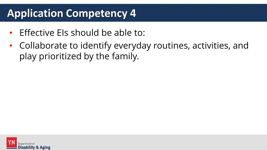 application competency 4