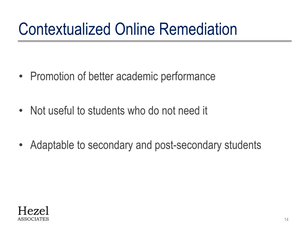 contextualized online remediation