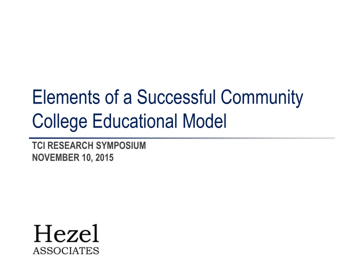 elements of a successful community college