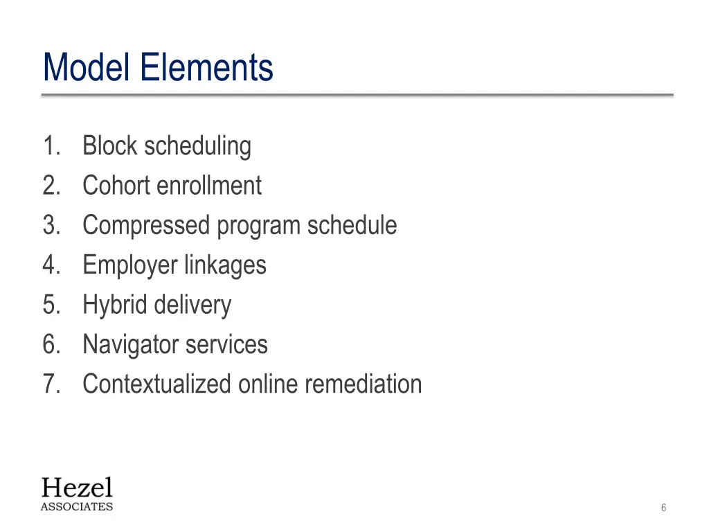 model elements