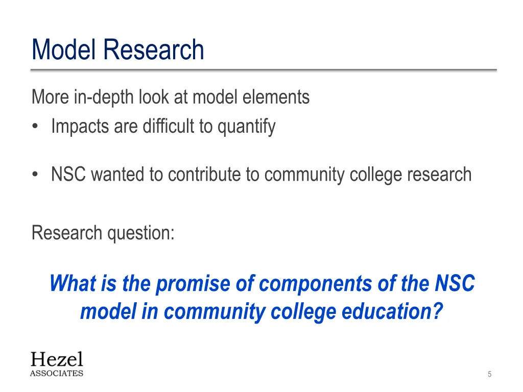 model research