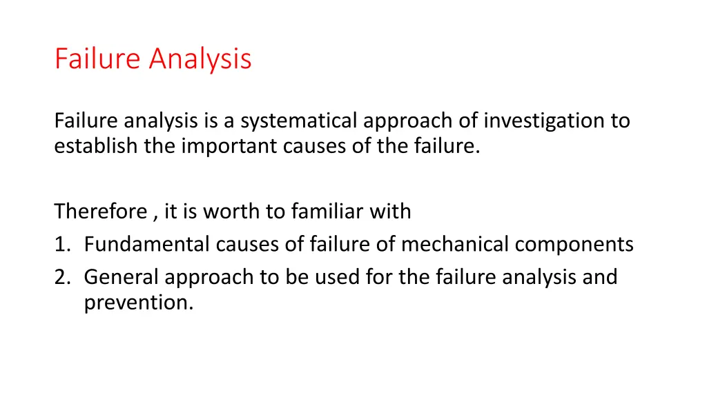 failure analysis 1
