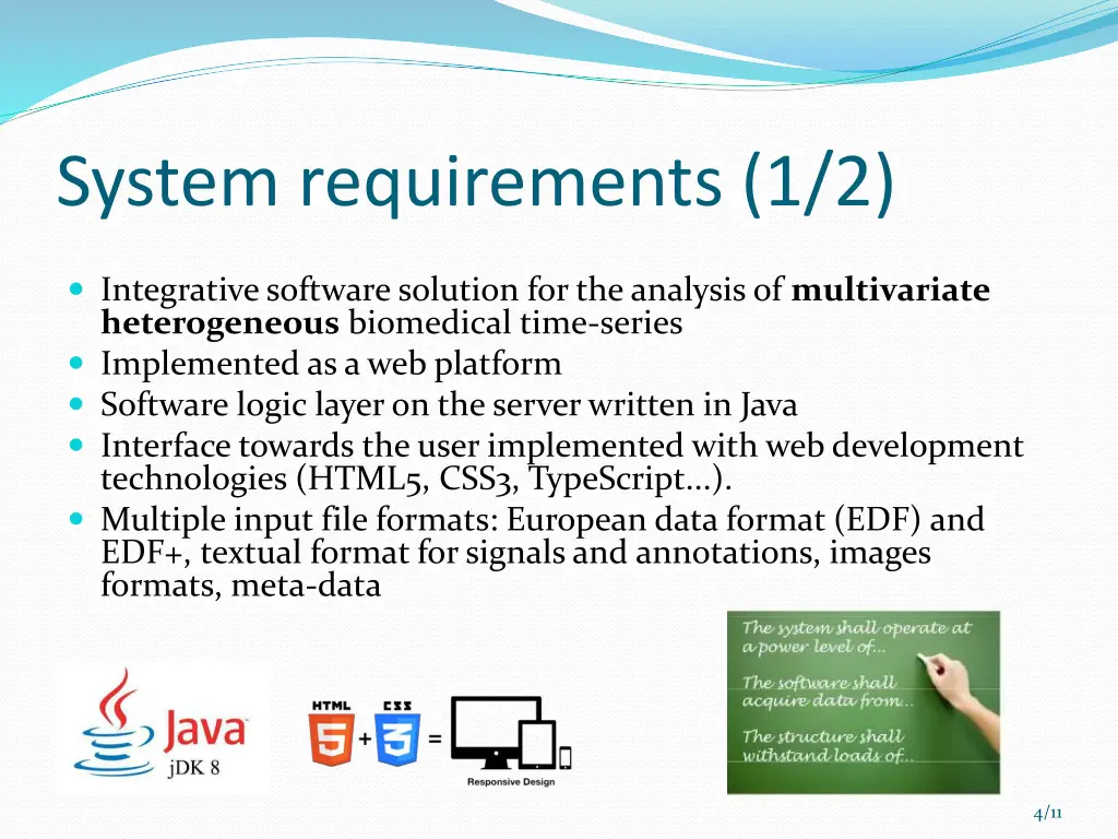 system requirements 1 2