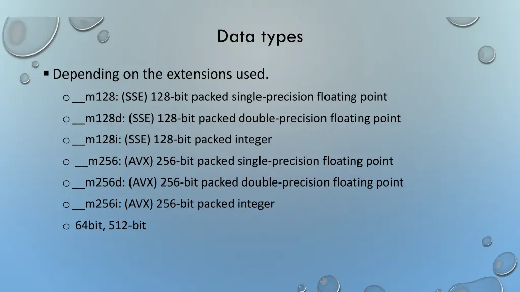 data types
