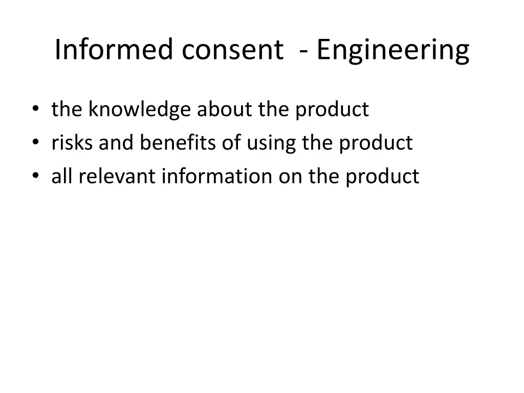 informed consent engineering
