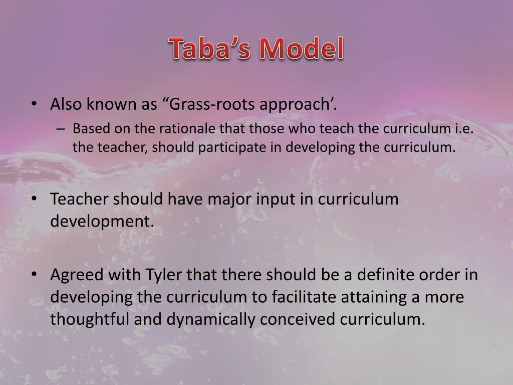 also known as grass roots approach based