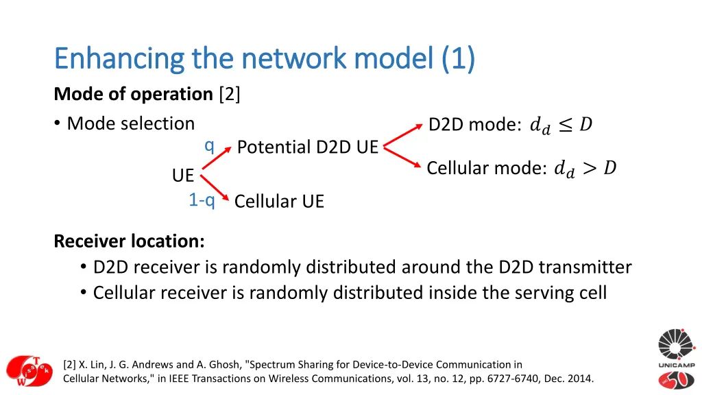 enhancing the network model 1 enhancing