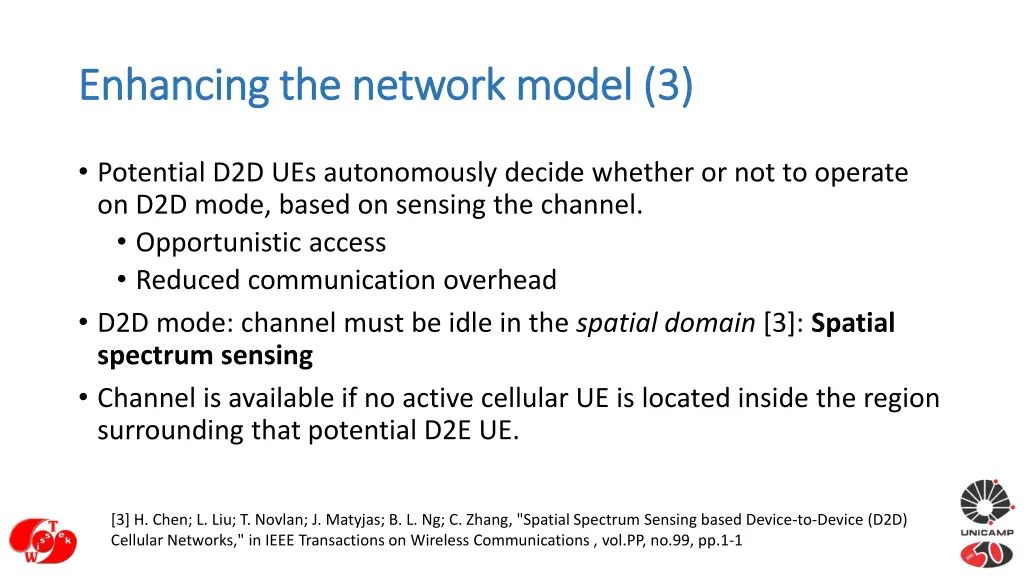 enhancing the network model 3 enhancing