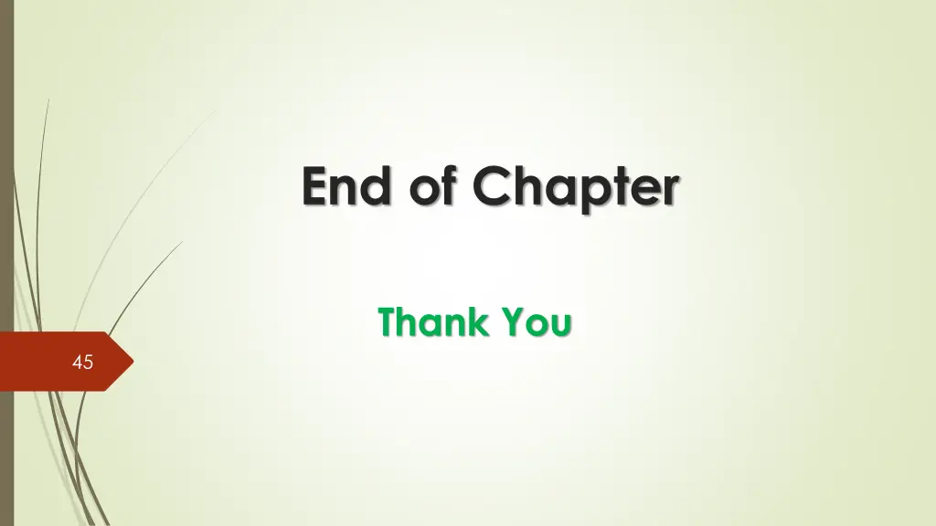 end of chapter