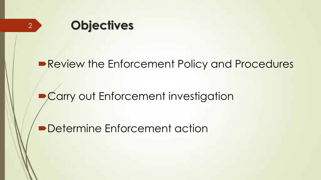 objectives
