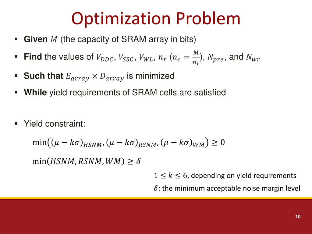 optimization problem