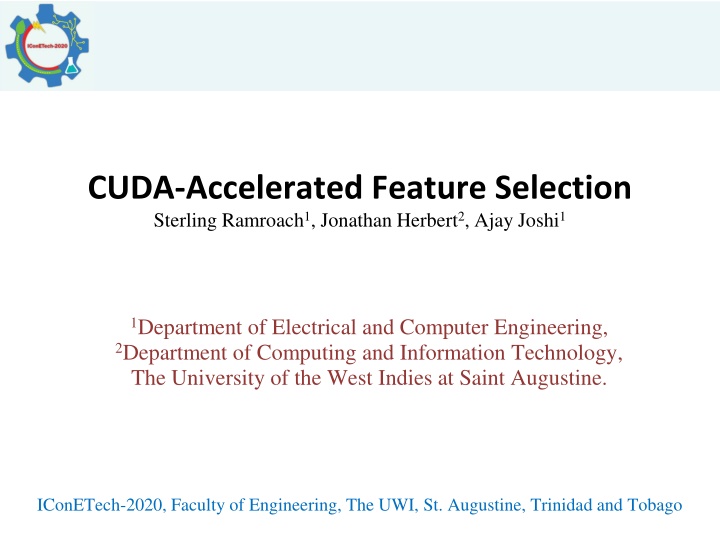 cuda accelerated feature selection sterling