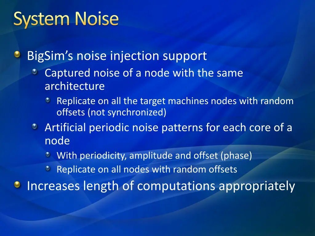 system noise