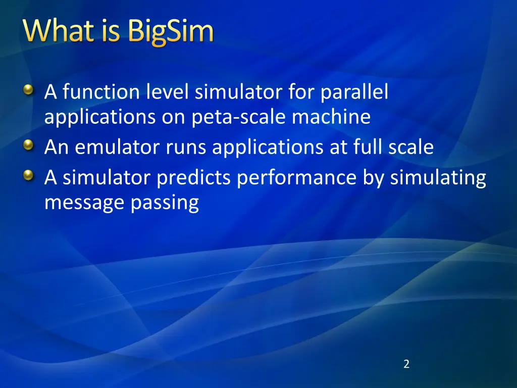 what is bigsim