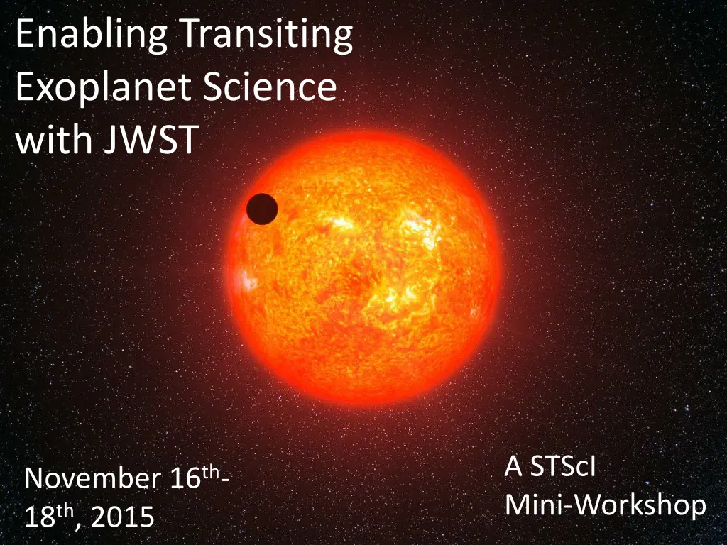 enabling transiting exoplanet science with jwst