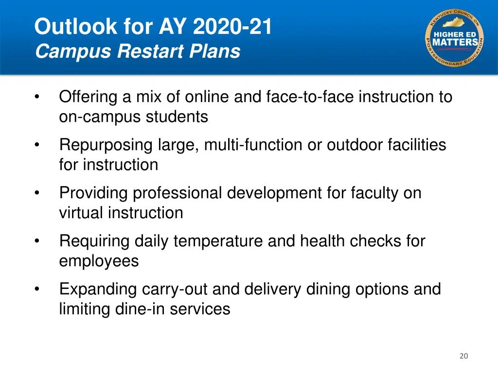 outlook for ay 2020 21 campus restart plans 2