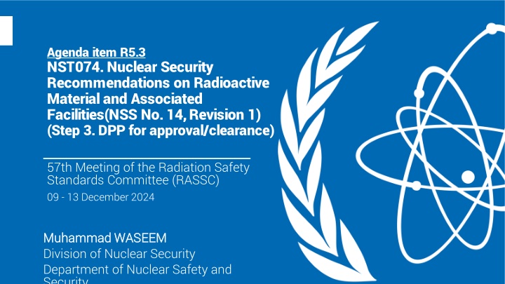 agenda item r5 3 nst074 nuclear security