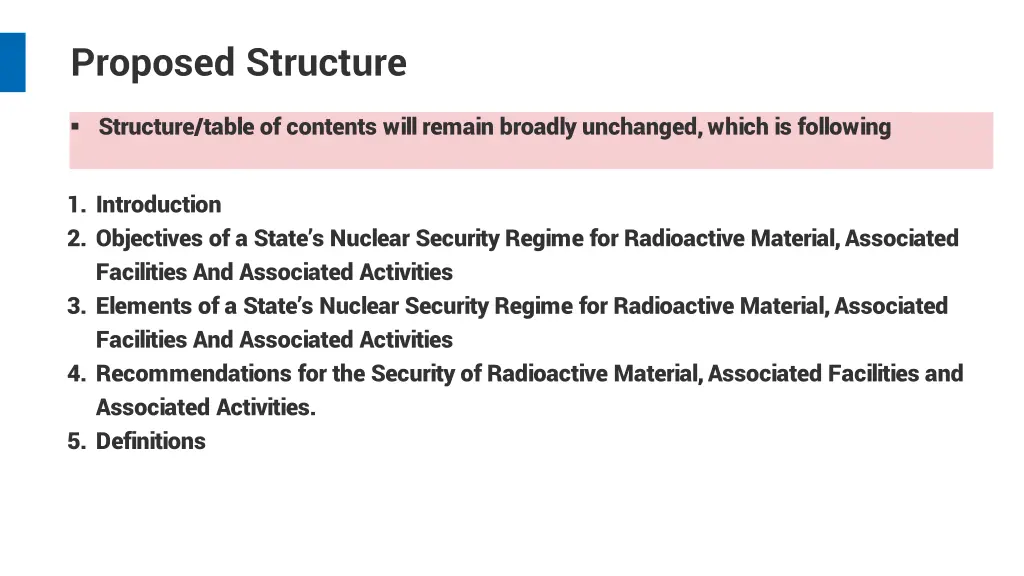 proposed structure