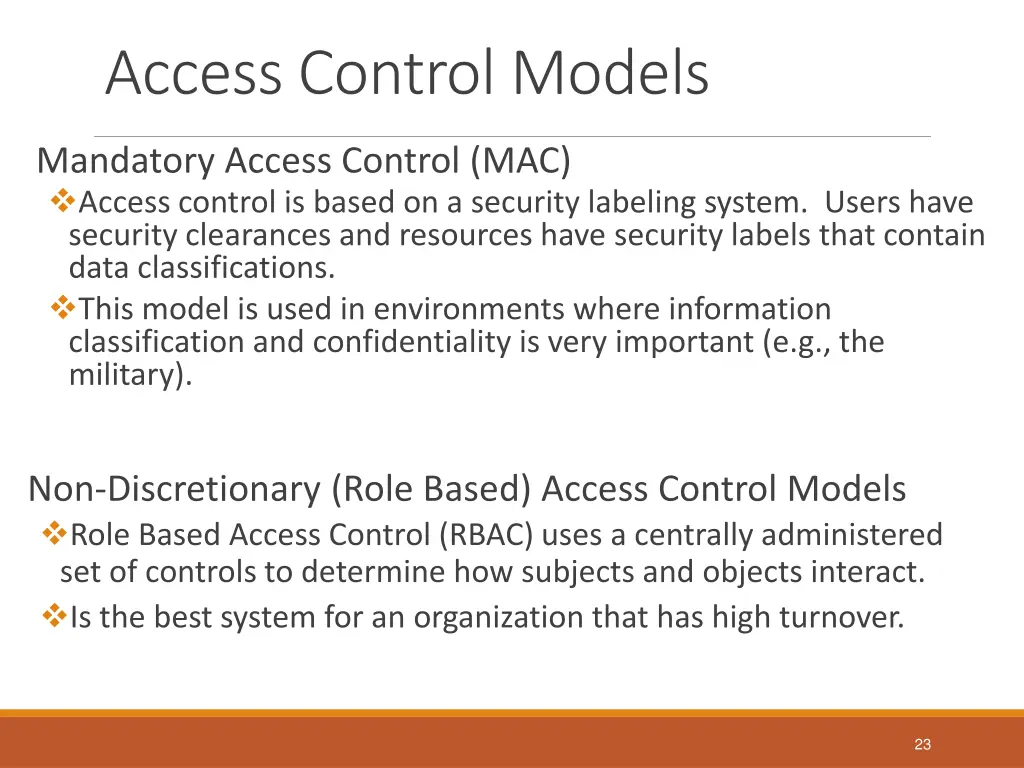 access control models 1
