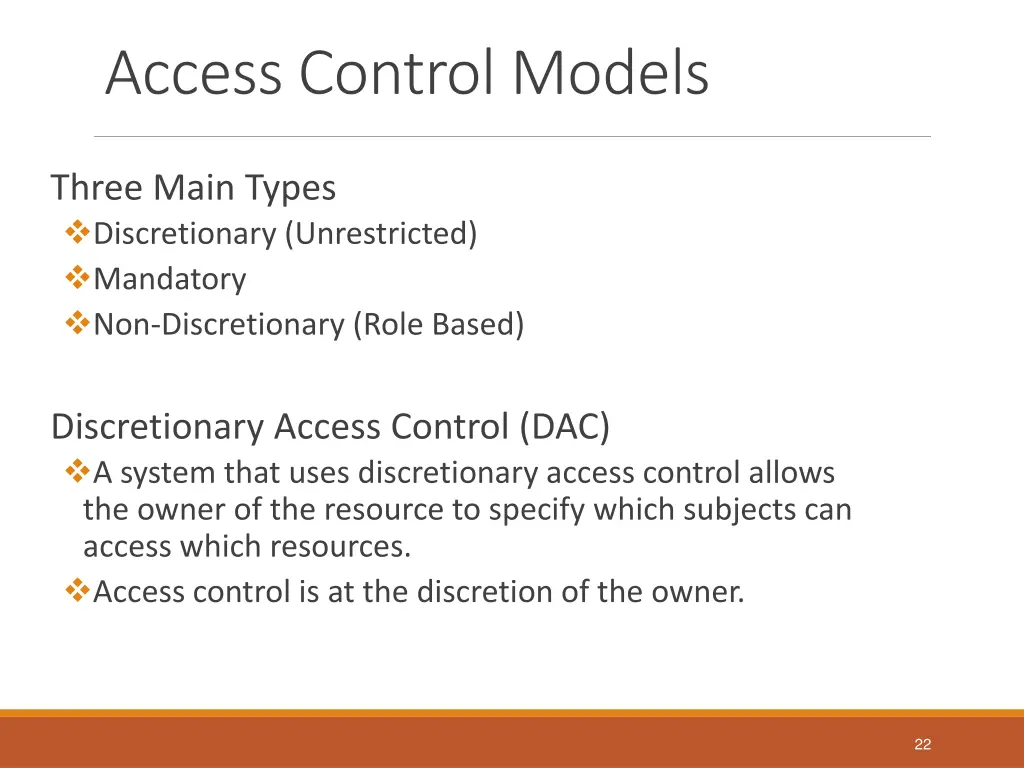 access control models