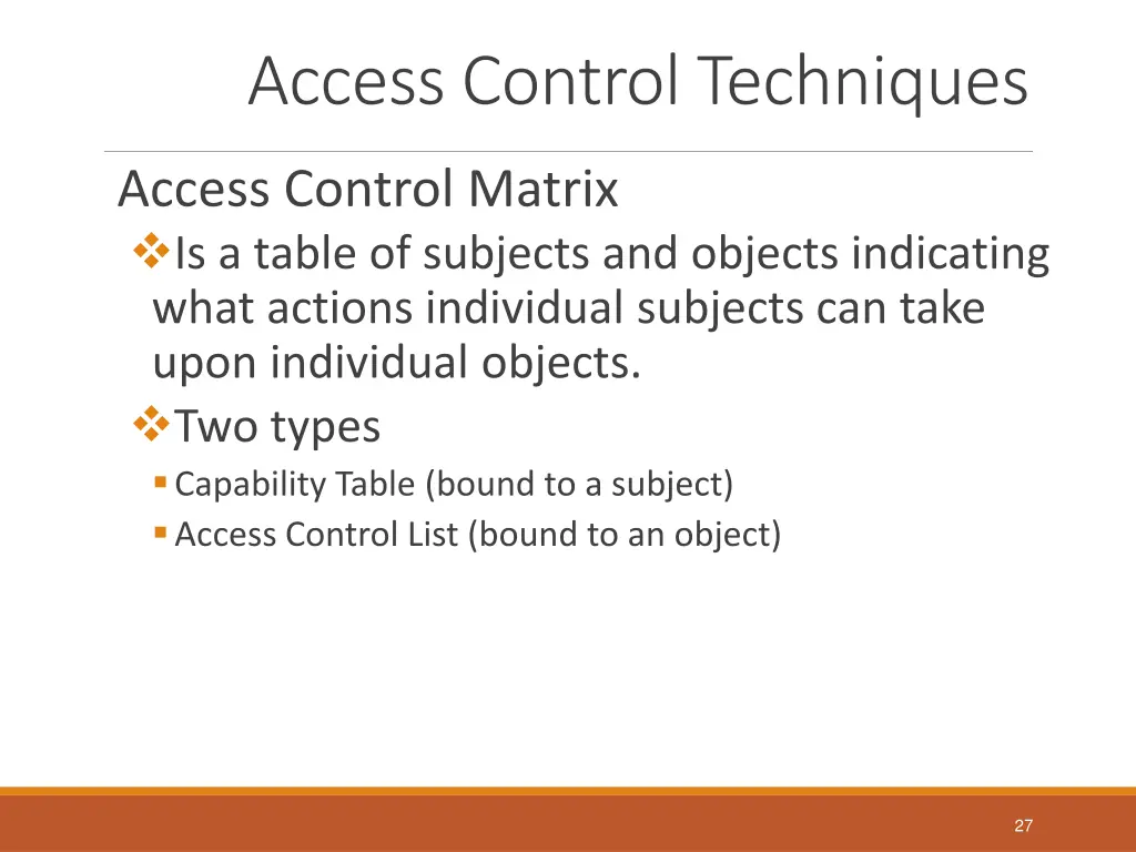 access control techniques 3