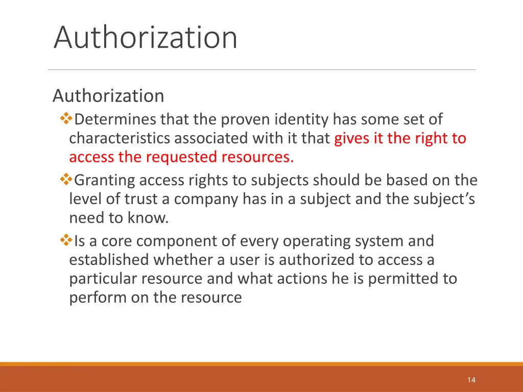 authorization